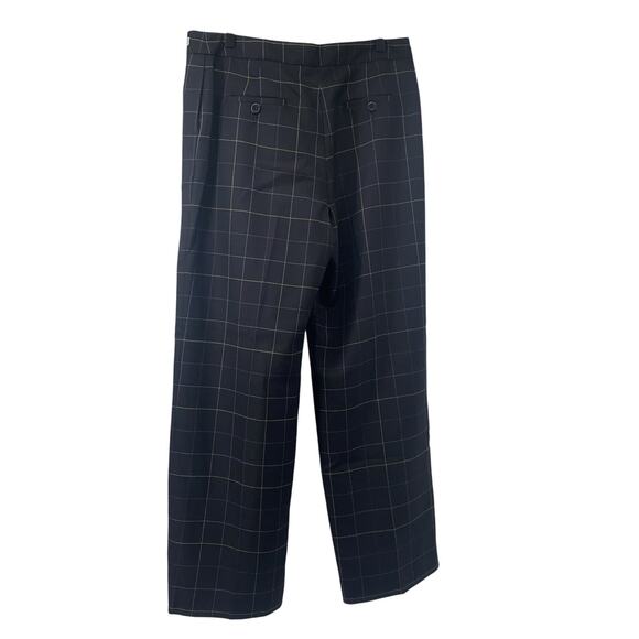 Pendleton Vintage Women’s Black Plaid Trouser Dress Pants size 14P Petites - Picture 3 of 9